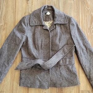 J. Crew Robert Noble HerringboneTie Waist Blazer EUC Jenna Lyons Size 6